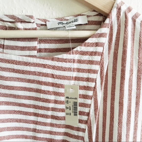 Madewell Stripe-Play Button Back Tee Dress - Picture 8 of 8